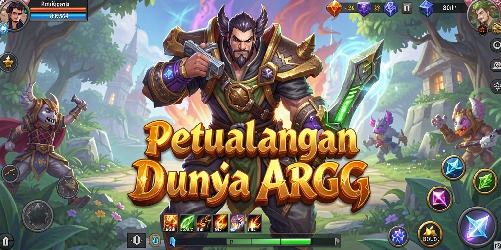 Tampilan gameplay mendebarkan dalam dunia ARPG yang luas.