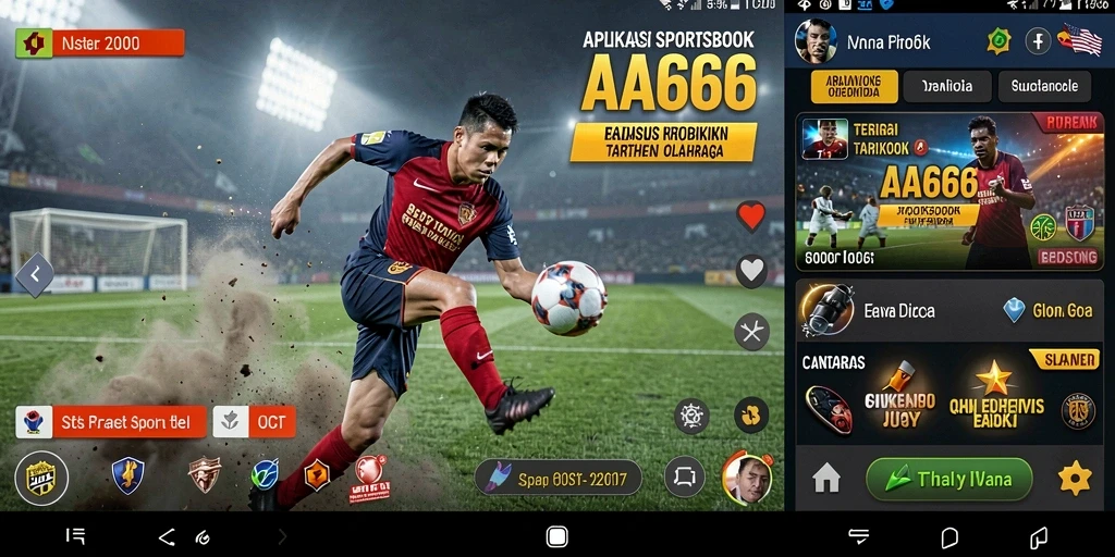 Tampilan antarmuka user-friendly AA666 saat melakukan taruhan olahraga.