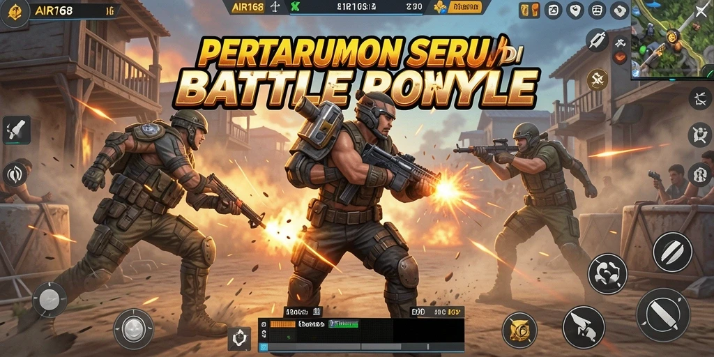 Gameplay seru dan taktis di AIR168 saat bertarung untuk bertahan hidup.