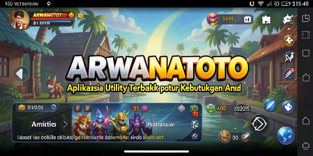 Tampilan antarmuka ARWANATOTO yang ramah pengguna untuk catatan dan pengingat.