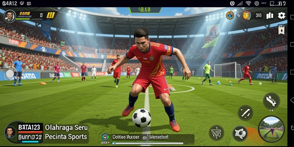Tampilan utama gameplay <strong>BATA123</strong> dengan aksi olahraga yang mendebarkan.