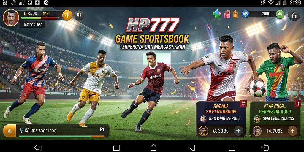 Tampilan gameplay <strong>HP777</strong> dengan taruhan olahraga yang menarik.