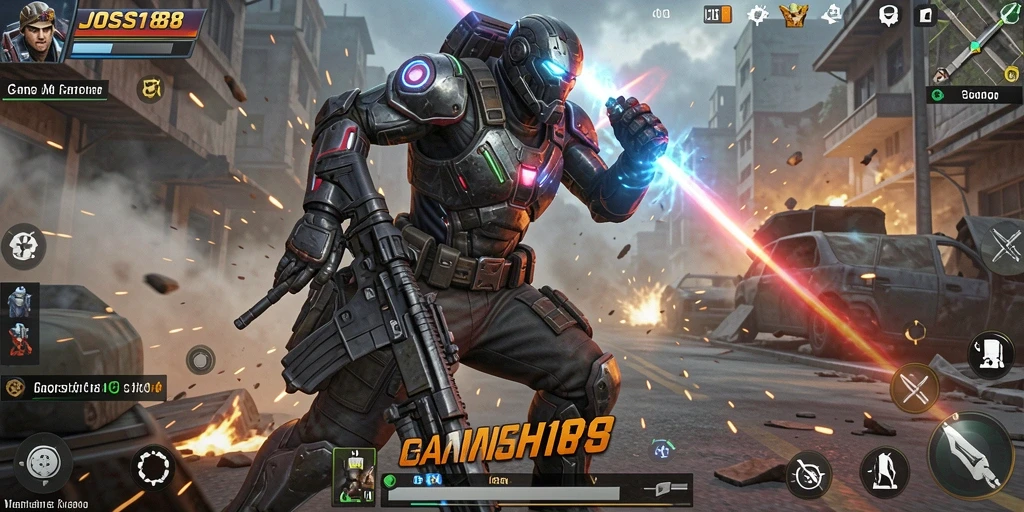 Tampilan gameplay seru dari JOSS188 dengan aksi yang intens.