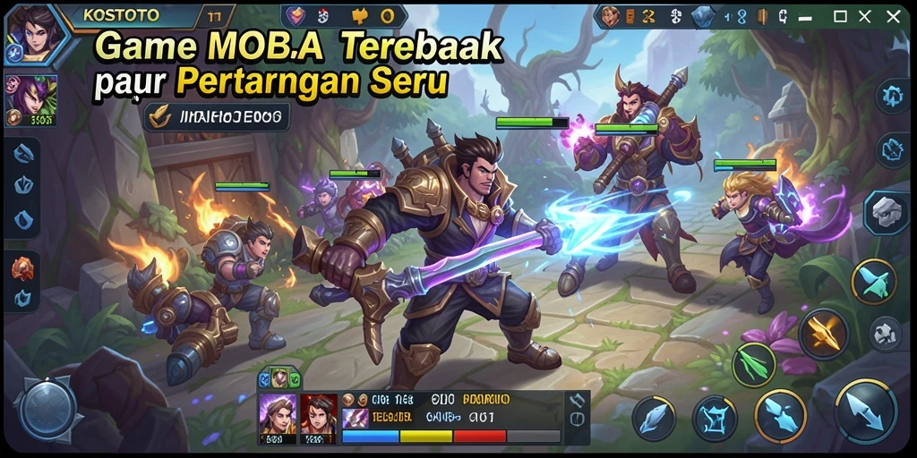 Pengalaman gameplay seru dalam pertarungan MOBA.