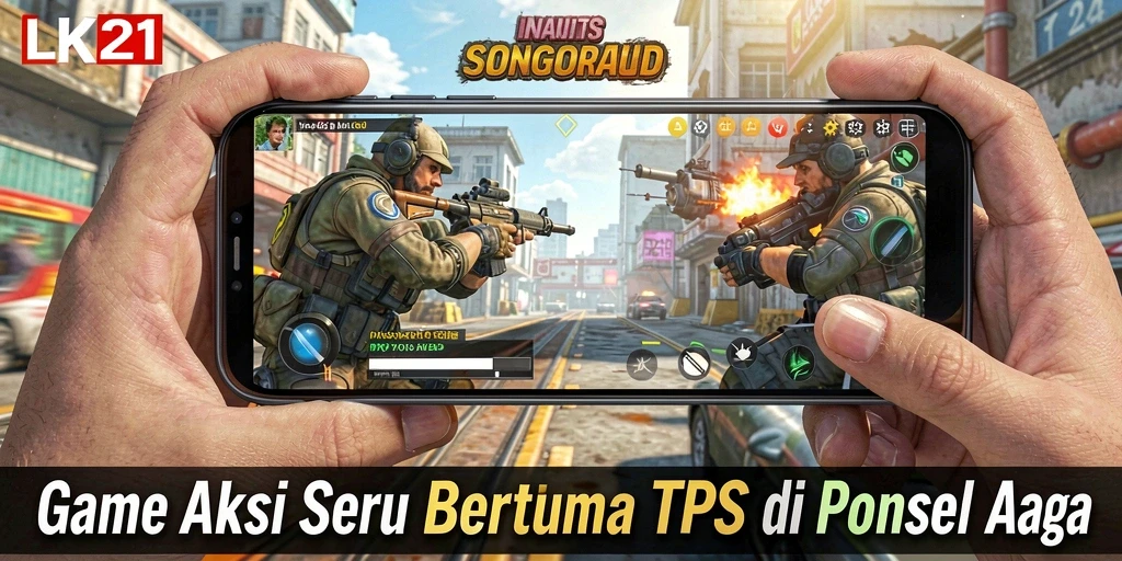 Tampilan gameplay LK21 yang dinamis dan penuh aksi.