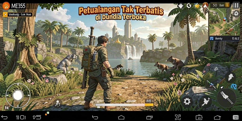 Gameplay mendalam di dunia terbuka yang luas.