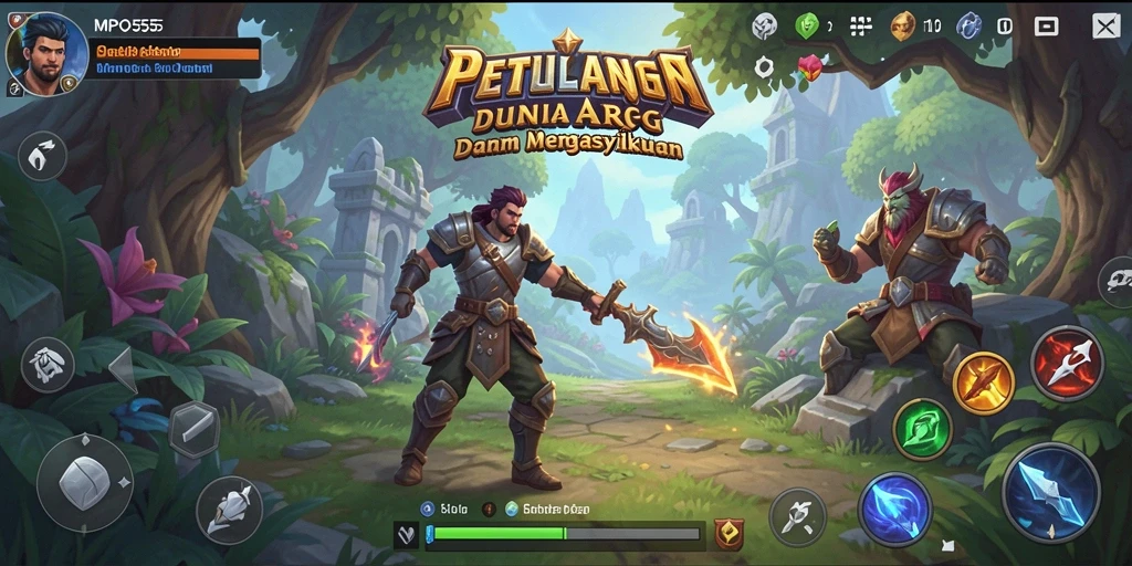 Screenshot gameplay MPO555 menampilkan petualangan mendebarkan dalam dunia ARPG.