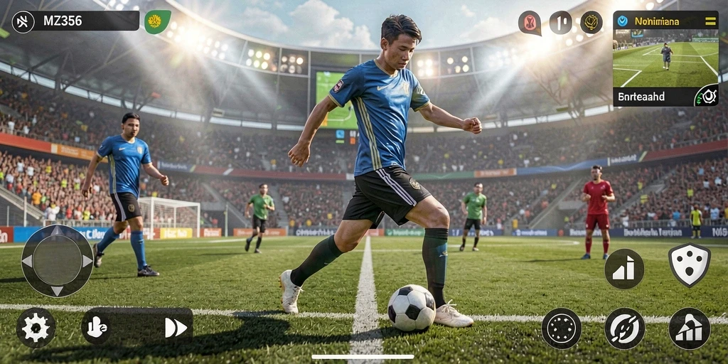 Tampilan gameplay MZ356 yang seru dan menegangkan saat bertanding.