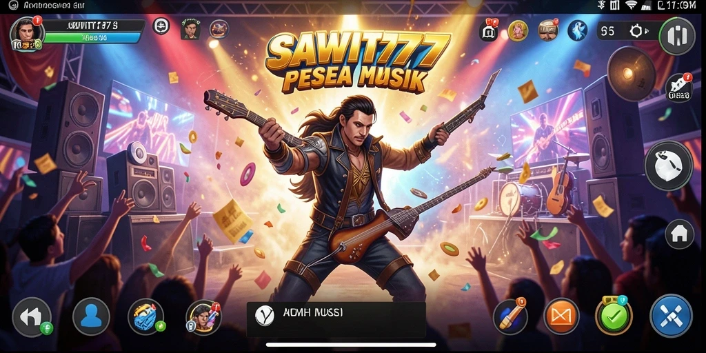 Tampilan gameplay menyenangkan di SAWIT777 dengan irama musik yang menggugah semangat.