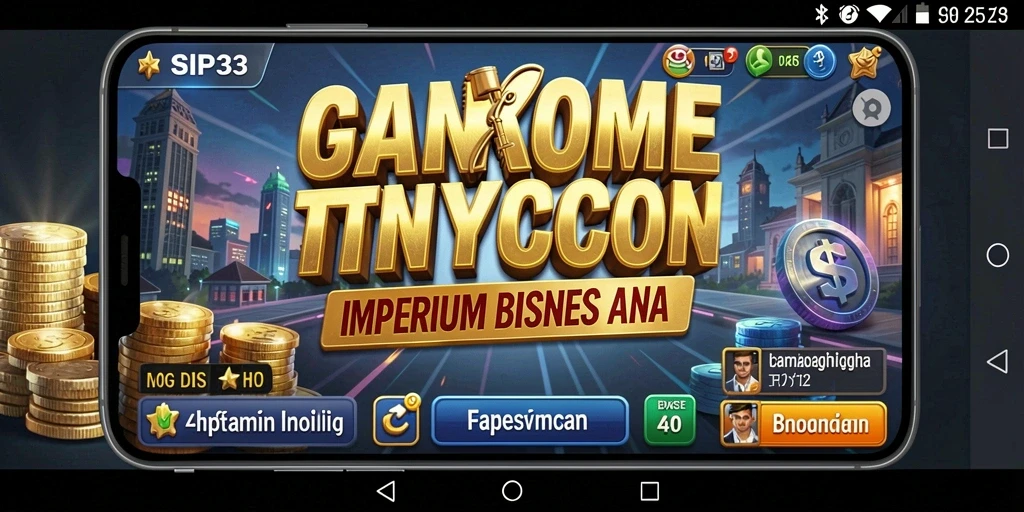 Tampilan gameplay SIP33 dengan elemen Tycoon yang menarik.