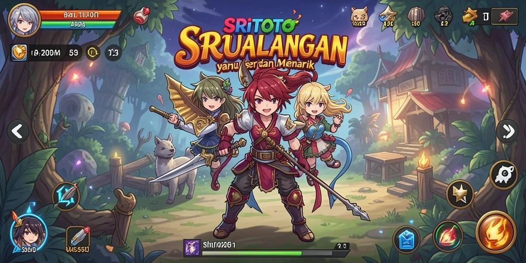 Screenshot SRITOTO menampilkan pertarungan karakter Anime yang mendebarkan.