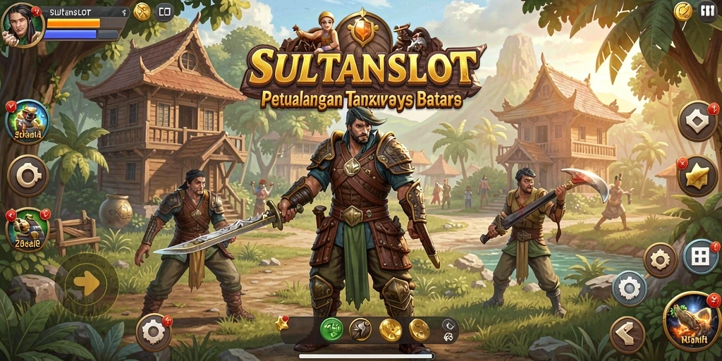 Tangkapan layar SULTANSLOT menampilkan gameplay dunia terbuka yang menarik.