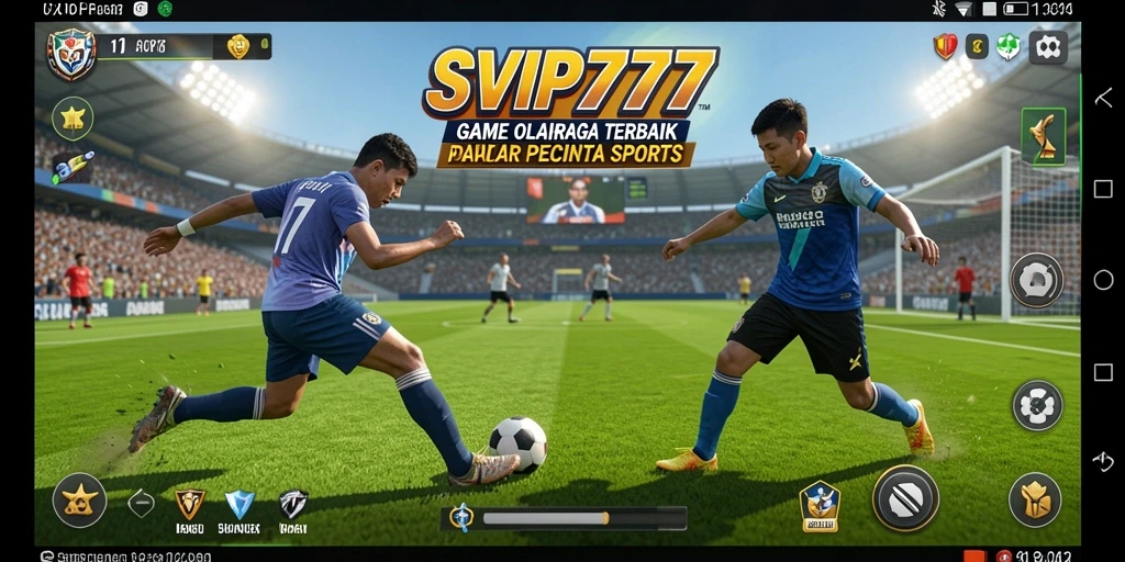 Menampilkan momen intens dari pertandingan olahraga SVIP777.